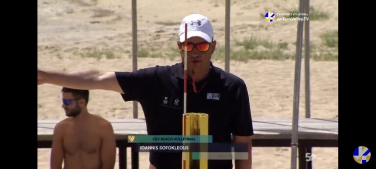 Νέα διάκριση για το beach Volley: Ο διεθνής διαιτητής Ιωάννης Σοφοκλέους άφησε τα διαπιστευτήριά του στην Ίο